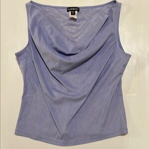 Bebe Women's Lavender Drape Neck Top